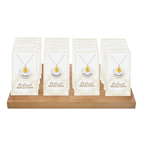 Two Tone Necklace Display- Radiant Reflections