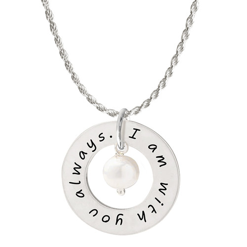 Matthew 28:20 Circle Necklace - Divine Protection