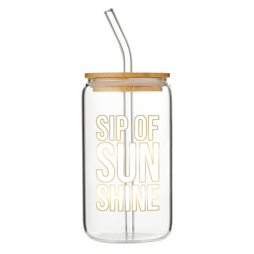 Glass Tumbler - Sip Of Sunshine