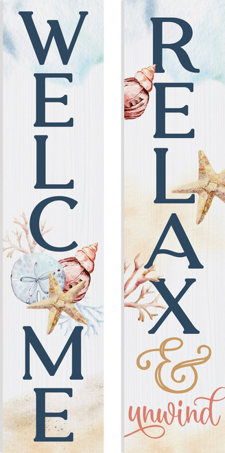 Porch Sign - Reversable - Welcome - Relax