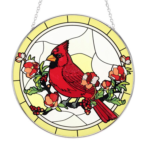 Premier Cardinal Faux Stained Glass