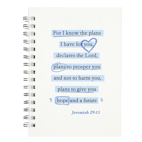 Notes of Hope Spiral Notebook - For I Know