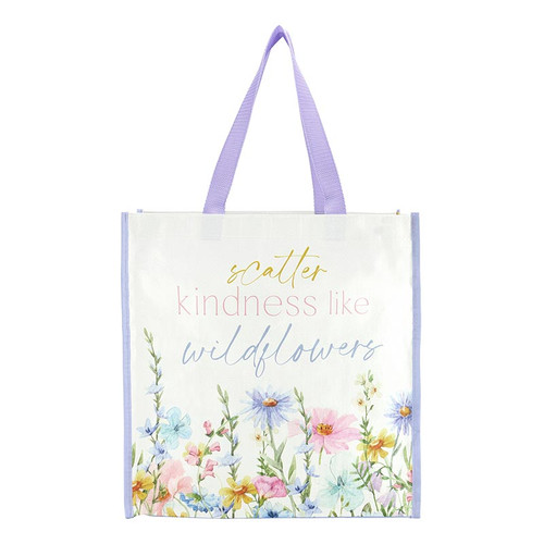 Worthy Wildflowers Reusable Shopping Bag - Scatter Kindness