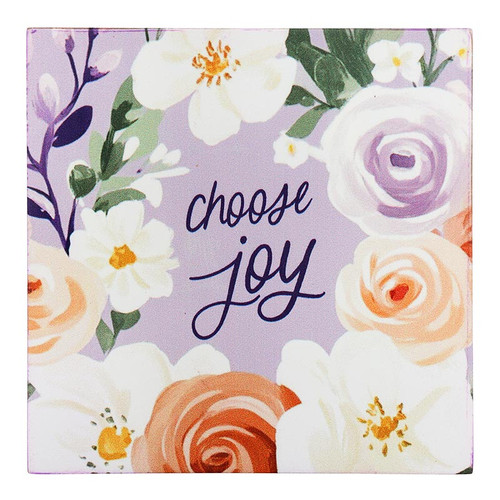 Blooms of Grace Word Block - Choose Joy
