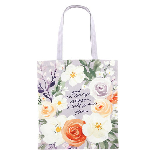 Blooms of Grace Canvas Tote - And In Every