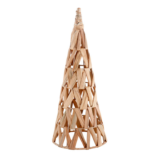 Open Weave Hyacinth Cone Tree - 16.5" H