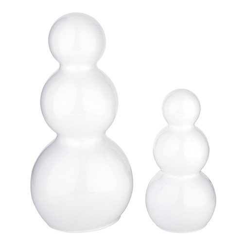 Glass Snowmen - Small + Medium Set