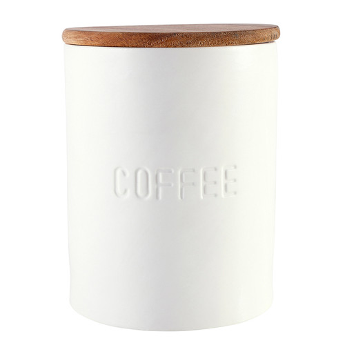 Face to Face Ceramic Canister - Coffee
