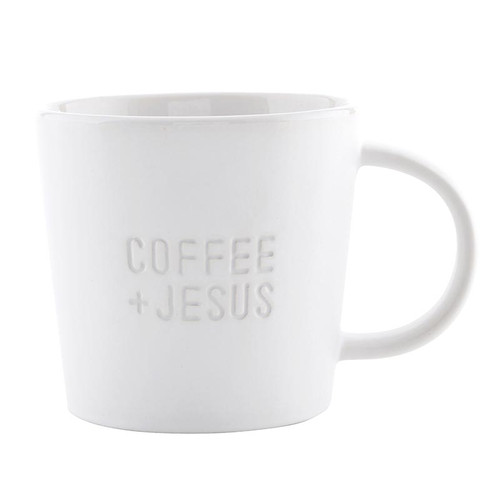 Face to Face Ceramic Coffee Mug - Coffee + Jesus