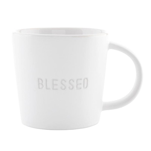 Face to Face Ceramic Coffee Mug - Blessed