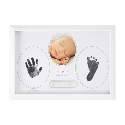 Baby's First Handprint and Footprint Frame