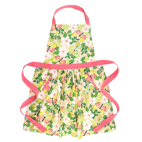 BUTTERFLY GRDN BIB APRON 143-4553