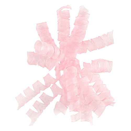 CURLY SHEER BOW PINK 19118-01KHL
