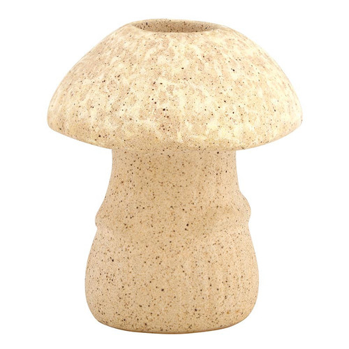 Cream Mushroom Candle Holder
