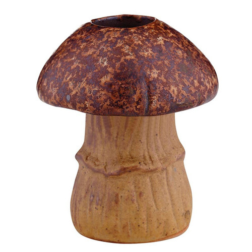 Brown Mushroom Candle Holder