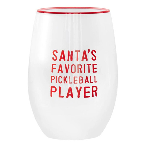 Wine Glass - Pickleball Player