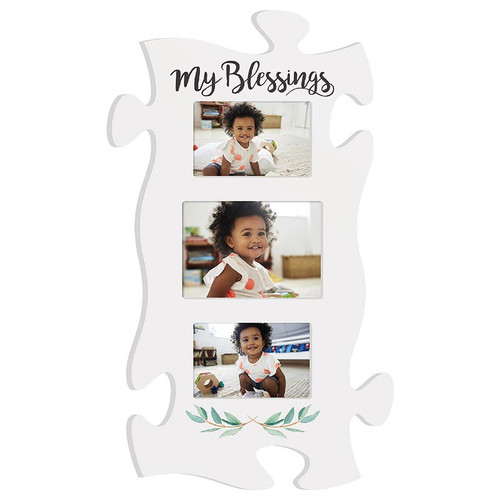 Puzzle Pieces Artwork Photo Frame - My Blessings Collage