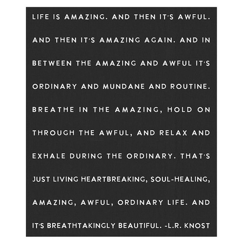 Luxe Throw - Life Is Amazing