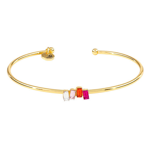 Crystal Bangle - Hot Pink Bar
