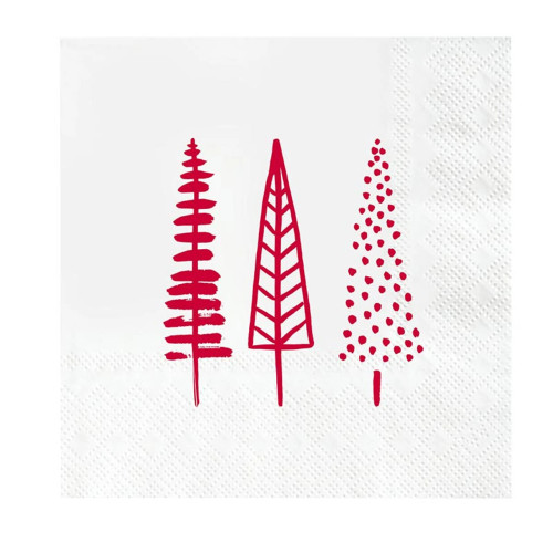 Face to Face Cocktail Napkins - Trees