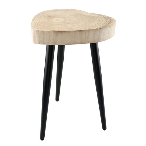 Wood Heart Stool