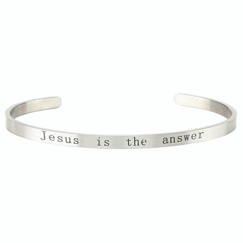 Hammered Jesus is the Answer Silver