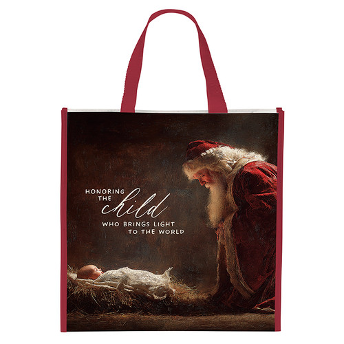 Kneeling Santa Tote