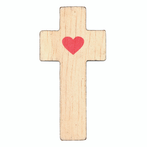 Filled Display - Heart Cross 