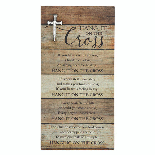 Hang it on the Cross Plaque 