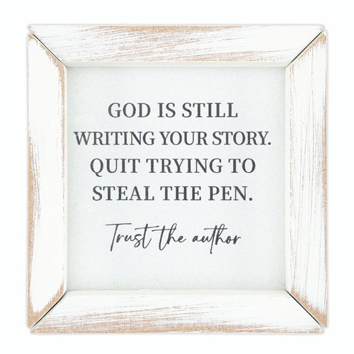 God is Still 3x3 Plaque