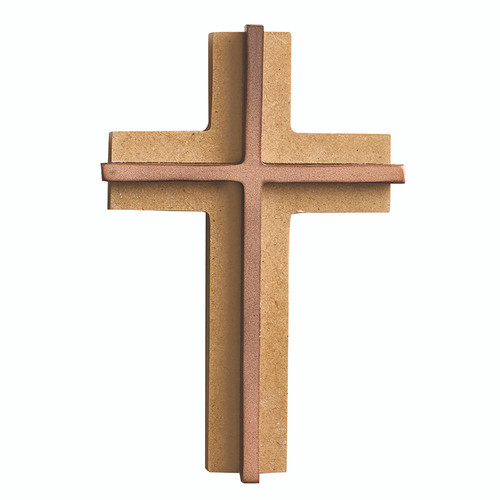 Scalloped Edges Double Layered Cross 
