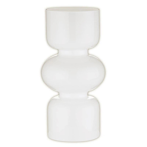 Glass Bubble Vase - Large - White