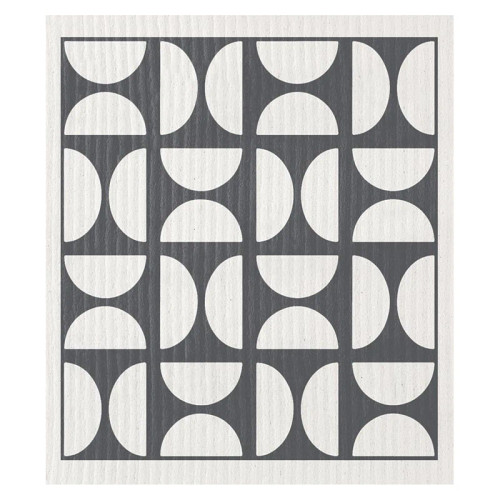 Organic Dish Cloth - Grey Half Circle