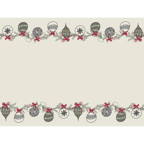 Paper Table Runner - Ornaments