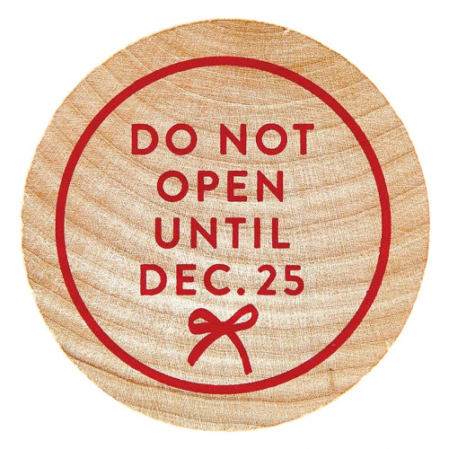 Wood Bottle Opener - Do Not Open Until Dec. 25