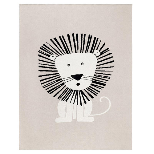 Knit Lion Blanket