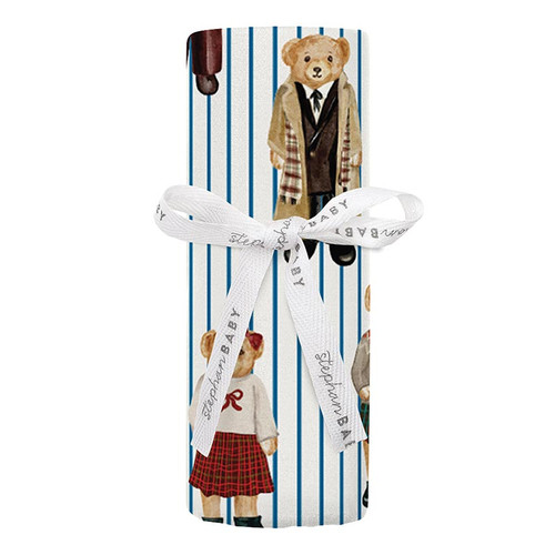 Blanket - Bear with Blue Stripes