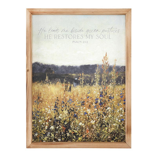 Serve the Lord Framed Art - He Leads