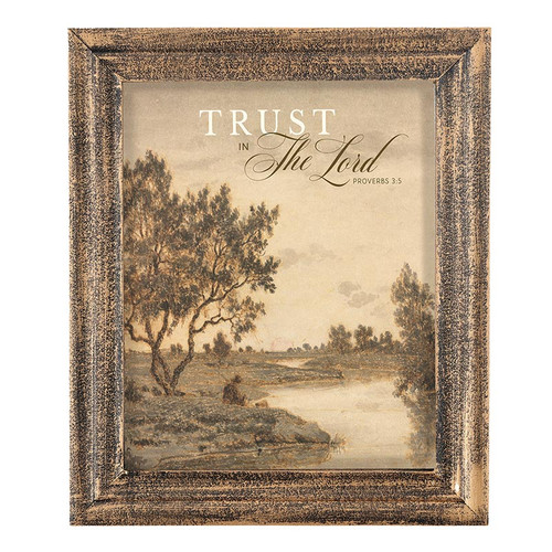 In Every Season Gold Framed Art - Trust