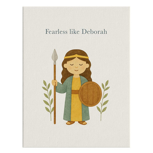 Kids Bible Stories Canvas - Deborah