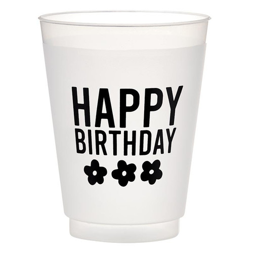 Frost Cups - Happy Birthday - Set of 8