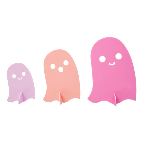Pink Acrylic Decoration - Kailo Ghosts - Set of 3