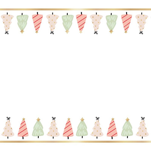 Foil Whimsical Tree's Table Runner