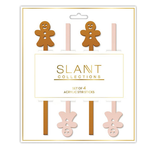 Acrylic Stir Sticks - Gingerbread