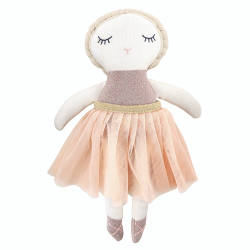 Knit Plush Ballerina Doll