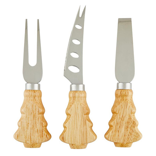 Tree Handle Cheese Knives - Set of 3