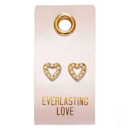 Stud Earrings - Everlasting Love - Heart