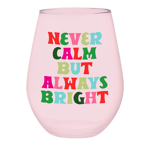 Thimblepress x Slant Jumbo Stemless Wine Glass - Never Calm