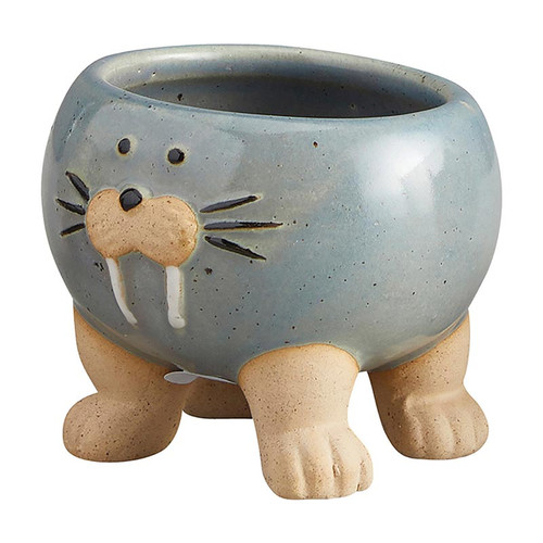 Blue Walrus Pot