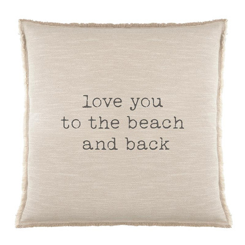 Euro Pillow - Love You to the Beach